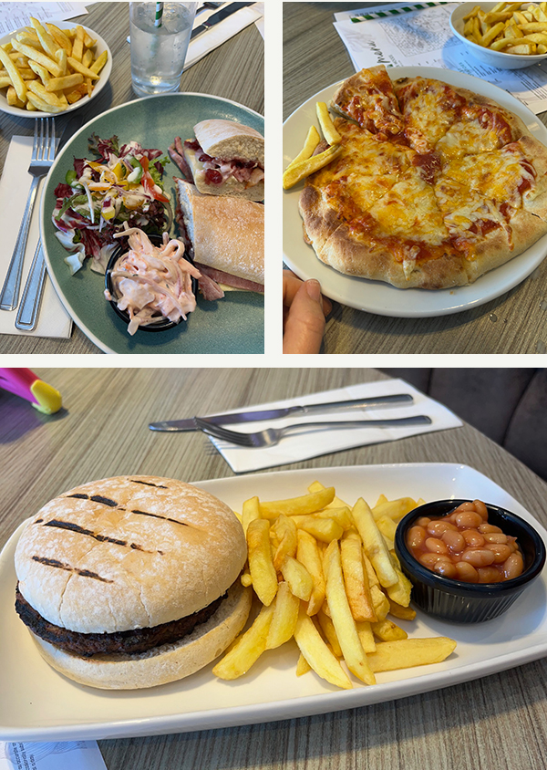 Food at Cheddar Woods