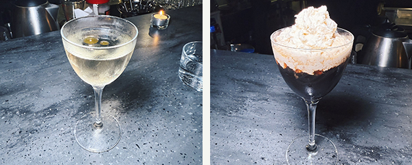Coctails at Whytes Restaurant