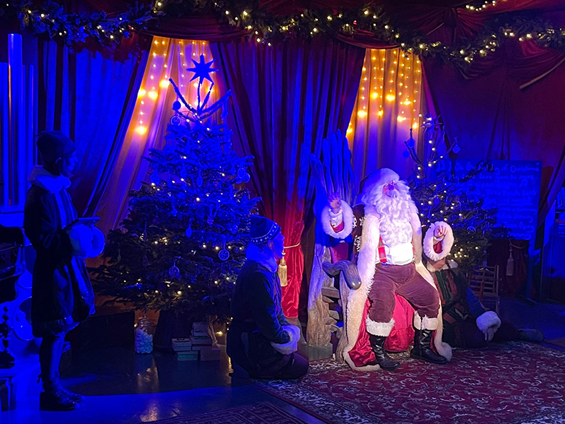 Father Christmas at the Eden Project